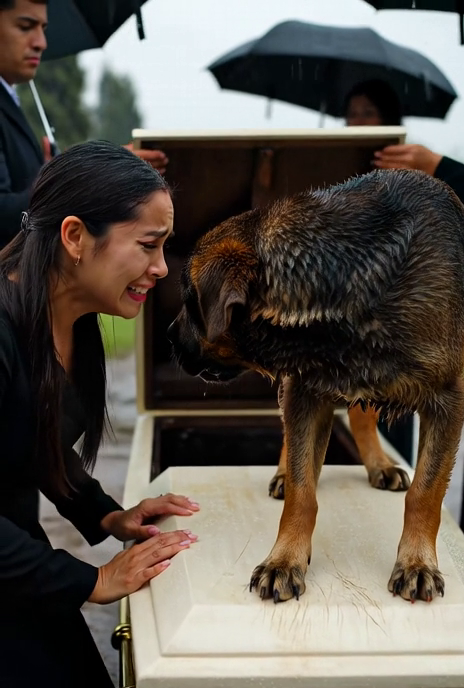 El perro no dejó enterrar a la niña
