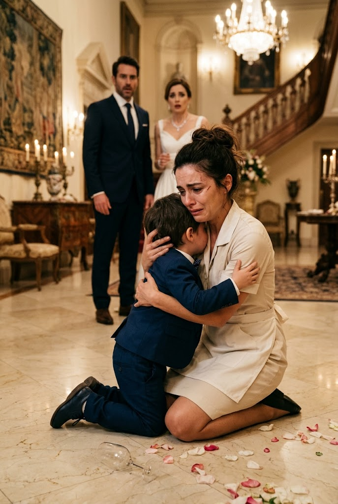 Todos la trataron como empleada, hasta que el niño gritó una verdad imposible