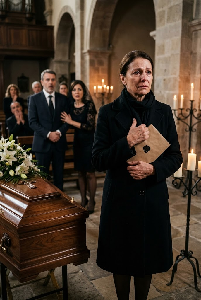 El viudo sonrió en el funeral hasta que leyeron el primer nombre