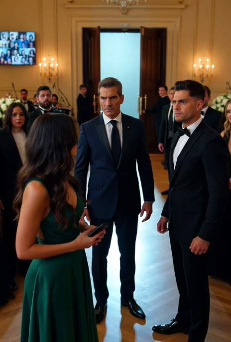 Mi esposo me abofeteó en la gala… y entonces entró mi padre