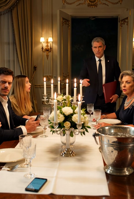 La empaparon en la cena sin saber quién sostenía su fortuna