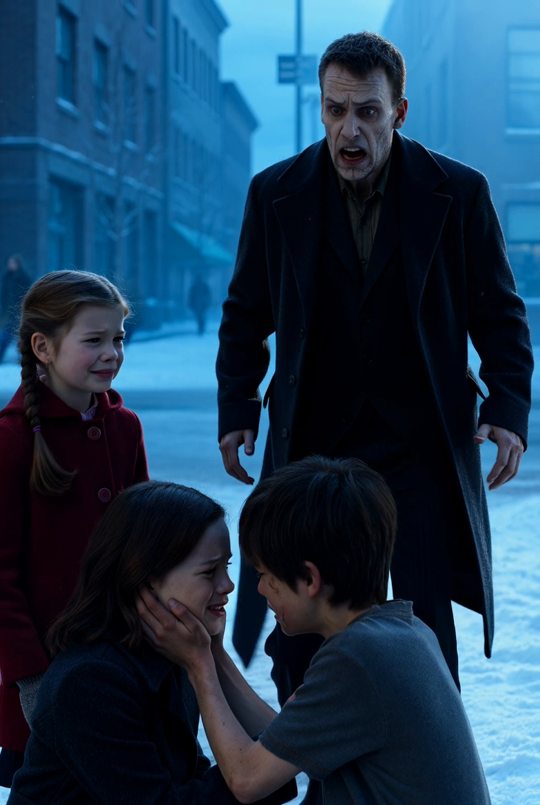 The Frozen Boy Whispered Mom, Then the Man in Black Arrived